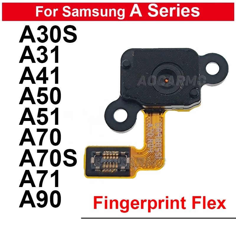 For Samsung Galaxy A30S A31 A41 A50 A51 A70 A70S A71A90 Under The Screen Fingerprint Sensor Flex Cable Replacement Part