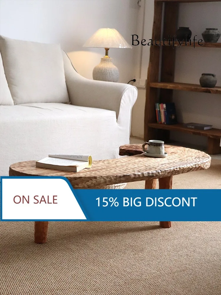 

BK Special-shaped All-solid Wood Coffee Table, Low Table, Tatami Designer, Medieval High-end Sense, Fashionable And Simple