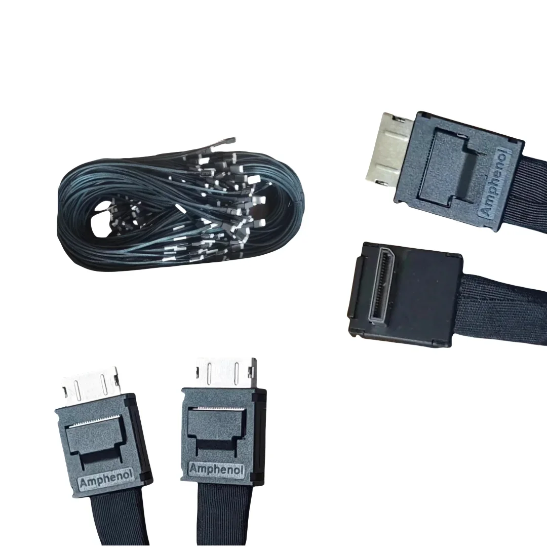 الأصلي الكوع Oculink 4I 4x SFF-8611 Pcie4.0 NVME Gen3 4 اتصال كابل البيانات محول ميناء Redriver لأجهزة الكمبيوتر المحمول مستقيم