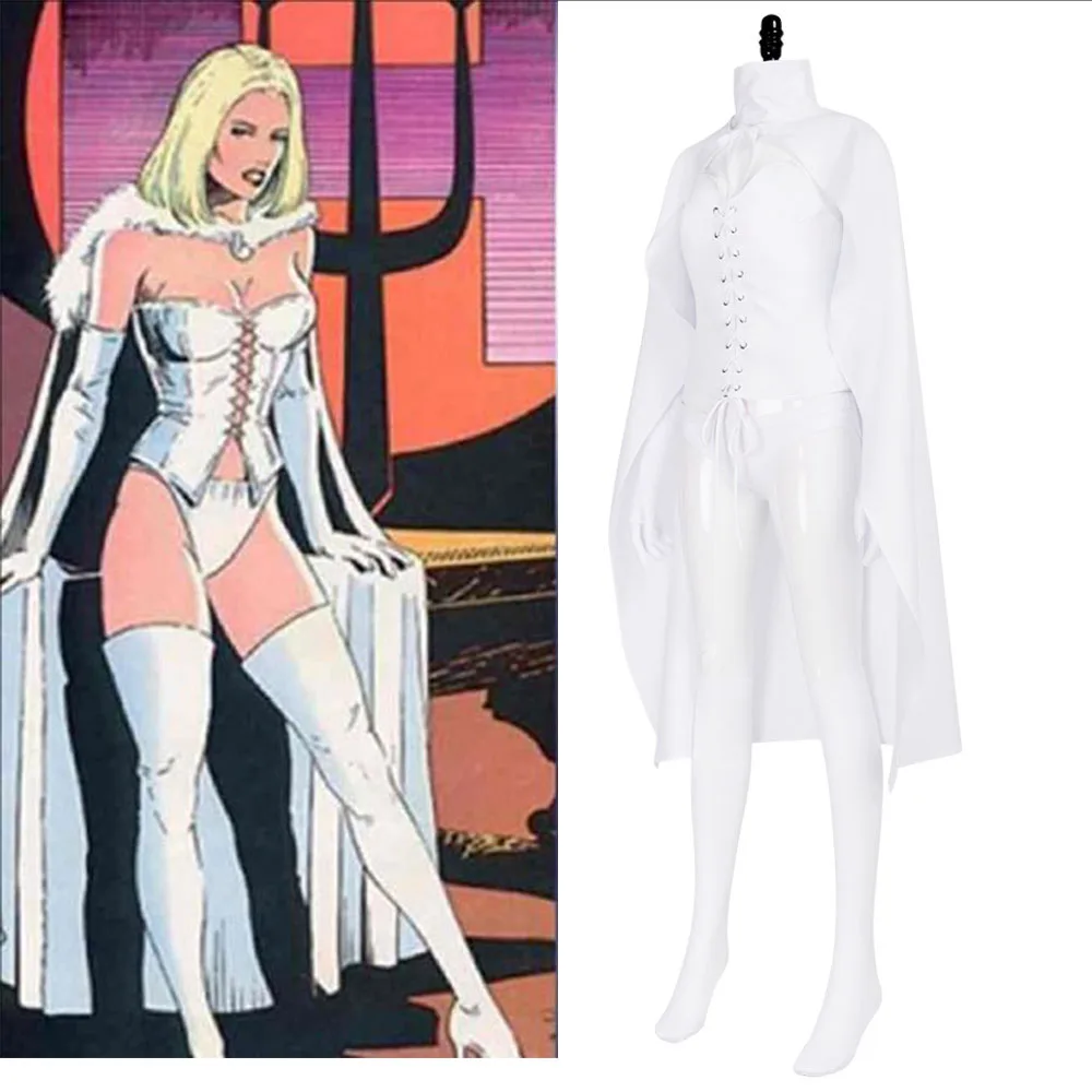 

Аниме Королева Эмма костюмы для косплея Эмма Грейс мороз одежда для ролевых игр белые кружевные повязки женская сексуальная одежда костюм вечерние Hallow