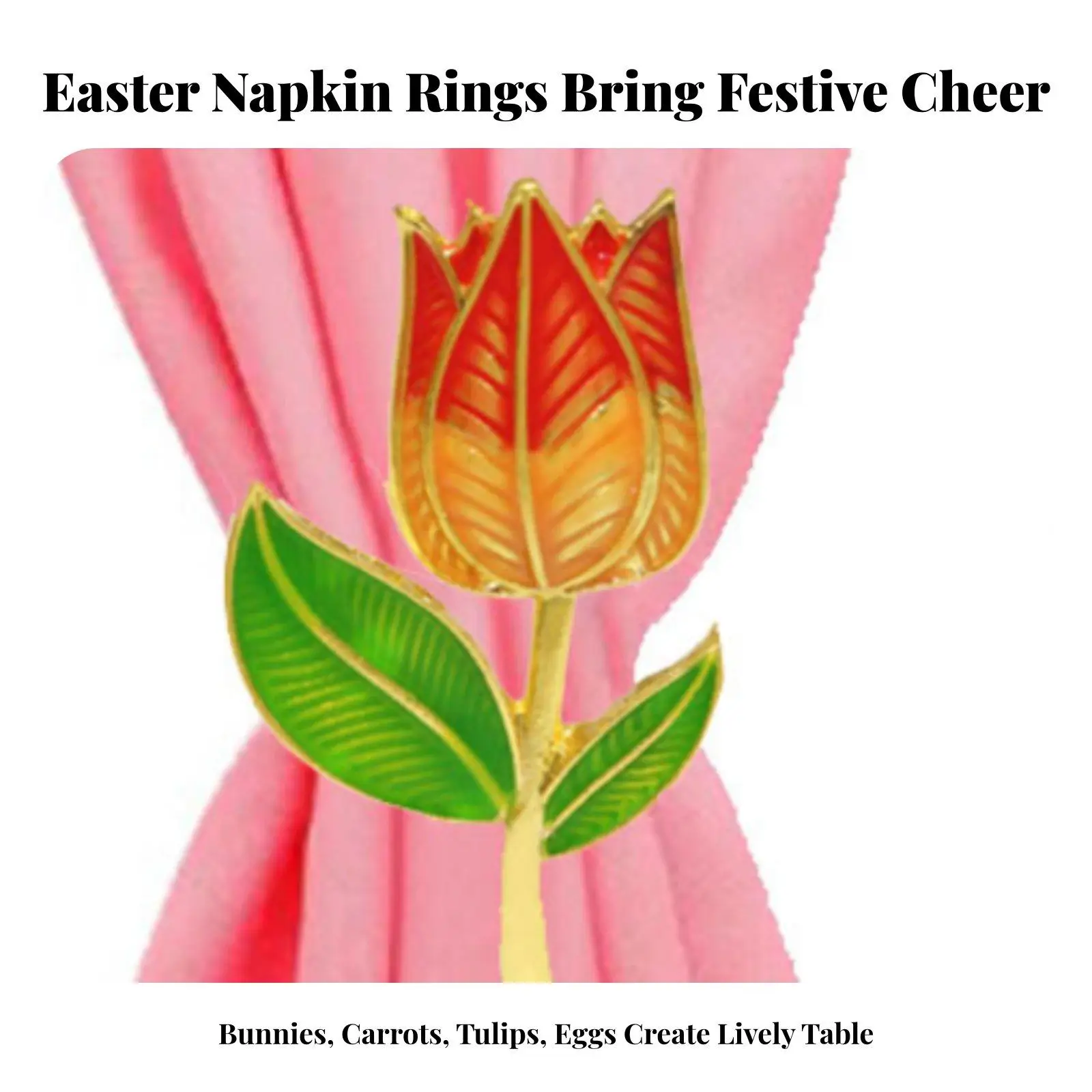 Easter Napkin Holder Cute Design Bunny Napkin Holder Reusable Easter Table Decoration for Holiday Hosts, Home Stylists, Banquet,