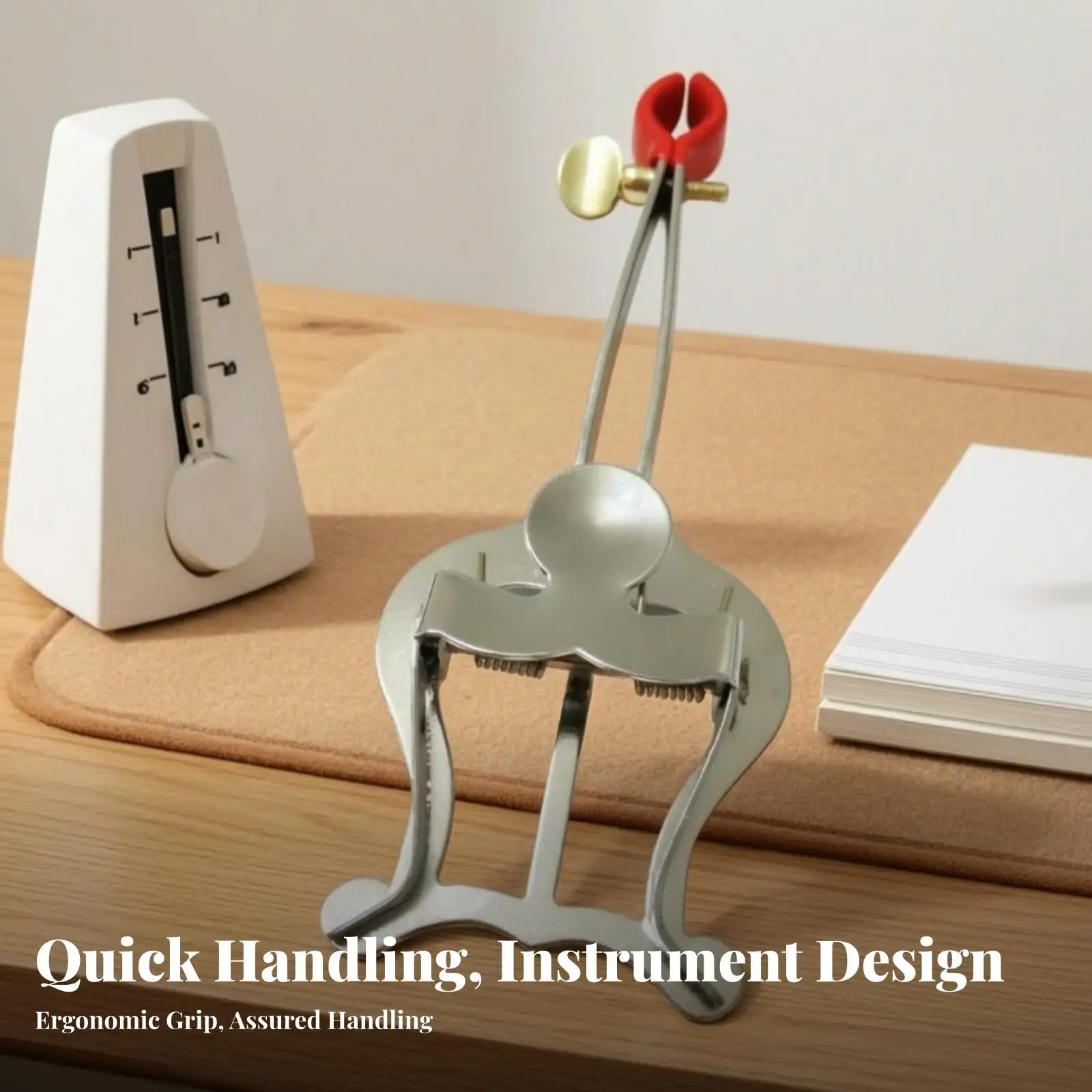 Adjustable Trumpet Music Stand Clip Iron Lyre for Sheet Music Fastener Outdoor Marching Band Player