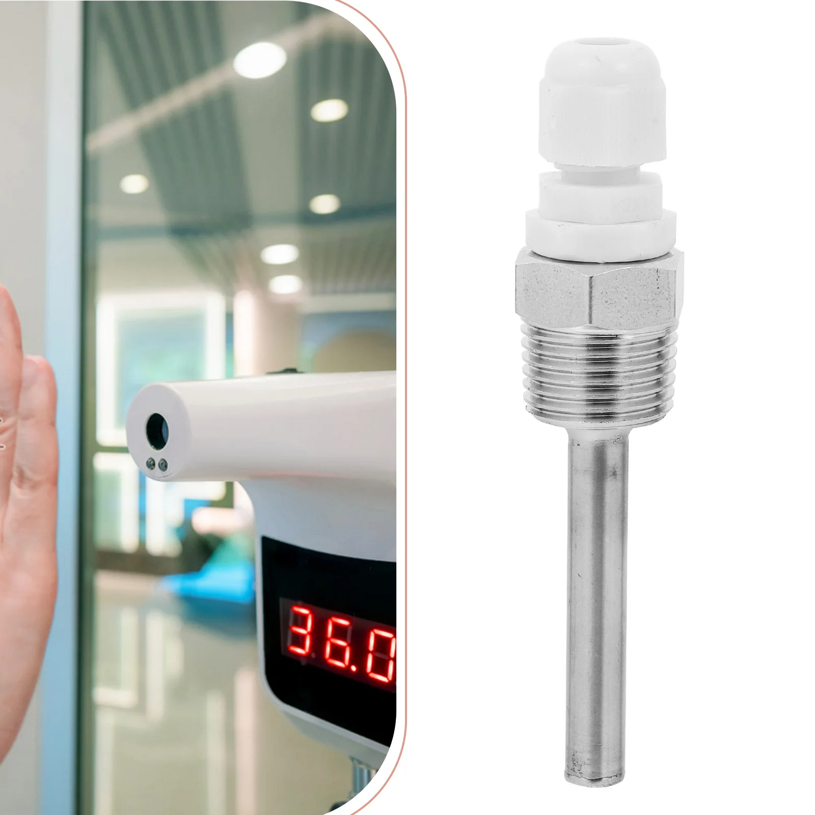 استشعار درجة الحرارة التحقيق الفولاذ المقاوم للصدأ كابل الغدة خزان المياه كابل الغدة الإسكان ملحق الغمر كم 1/2