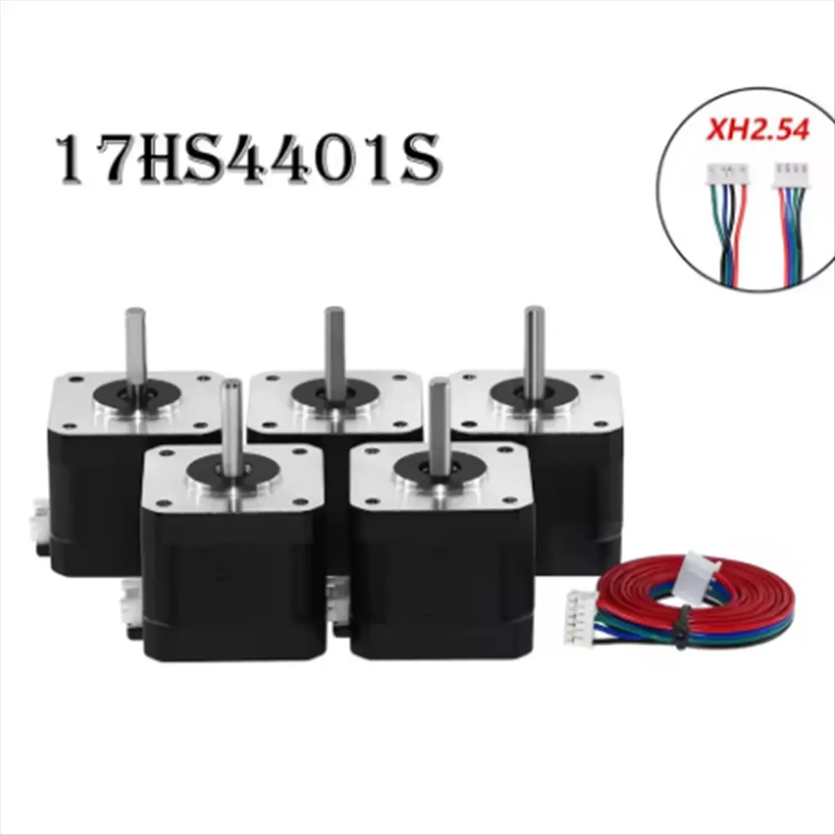 A85P 5Pcs Nema17 Stepper Motor 17HS4401S 1.5A Nema 17 42BYGH 17HS4401S 4 Lead