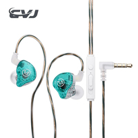 CVJ SD1 In-ear Wired Earphone 3.5MM Plug HIFI IEM with Mic Earbuds Heavy Bass Game Sport Headsets