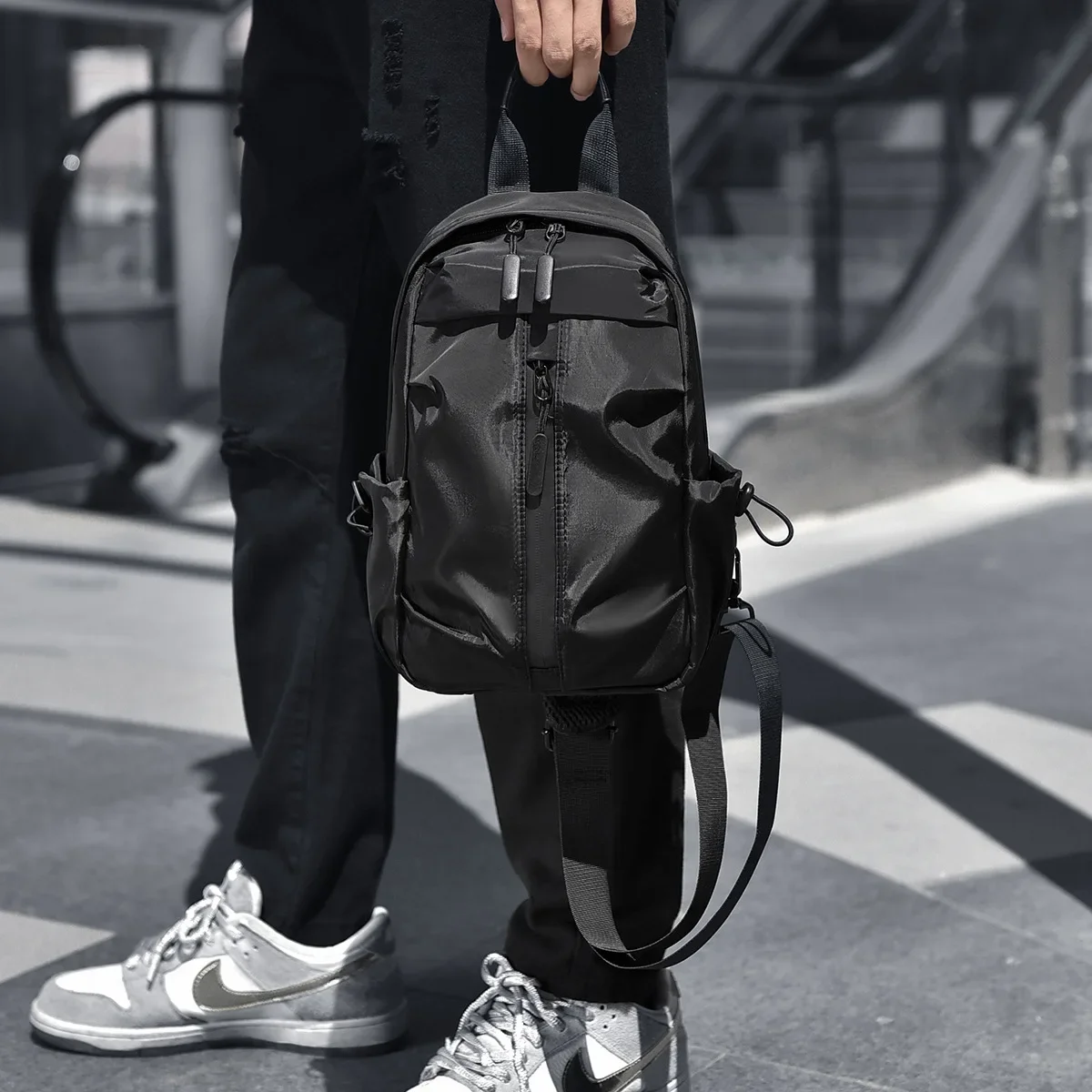 Causal Men's Shoulder Bag INS Trend Waterproof chest Bag Messenger Bag Square Crossbody Bags Bag for Men Sacoche Homme