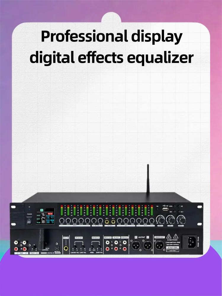 GAX-LD1500 Professional display digital effects equalizer karaoke system stage sound effector audio processor