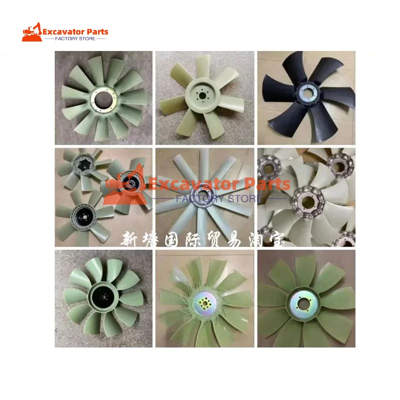 For Caterpillar CAT E305 306 307 308 B C D V1 V2 fan blade 4M40 Engine fan blade Excavator Parts