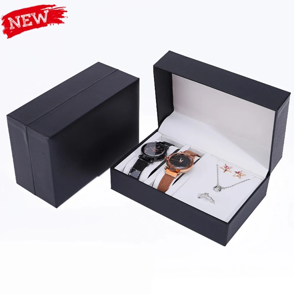 Luxus Pu Leder Uhr Box Frau Mann Geschenk Verpackung Box Uhr Display Halter Uhr Organizer Fall Schmuck Lagerung Box