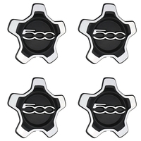 4X Car Wheel Center Cap Cover For Fiat 500X 2016-2022 6AN69LXHAA Dust Cover Car Accessories Silver