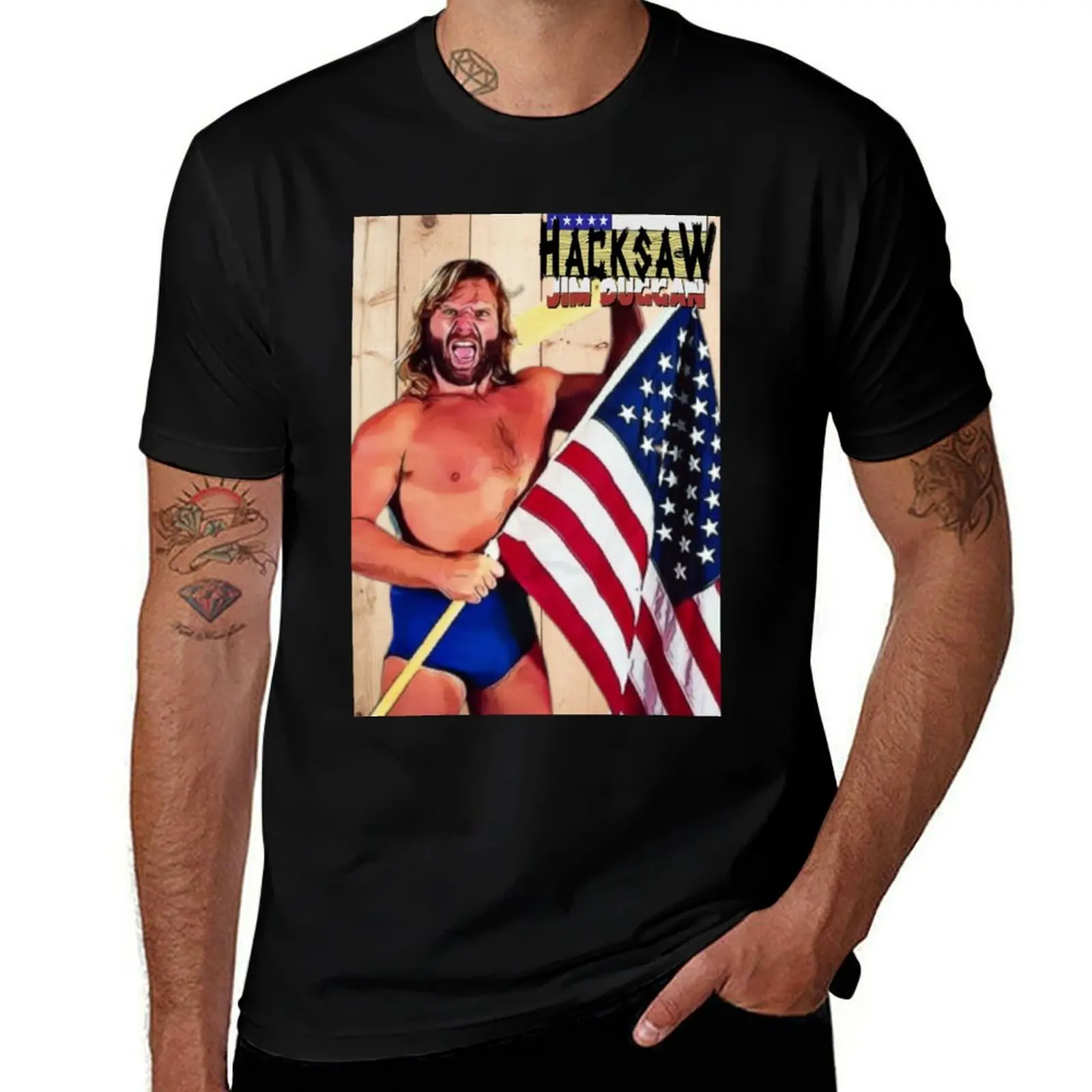 Jim Duggan T-Shirt Fitness Training Breathable Tee T-Shirt