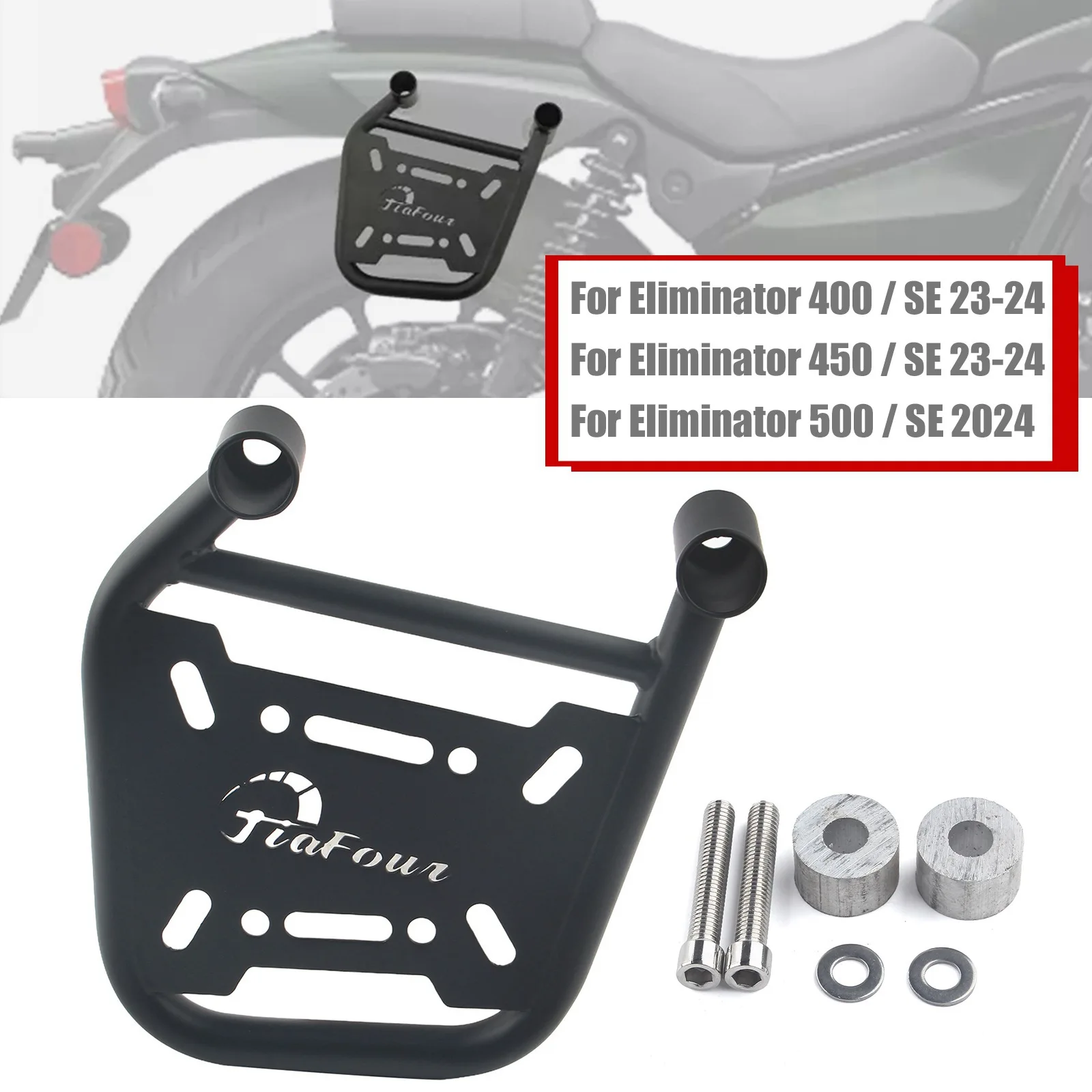 Left Side Bag Bracket Side Trunk Bag Support Black For Eliminator 400 / SE /450 / SE 2023-2024