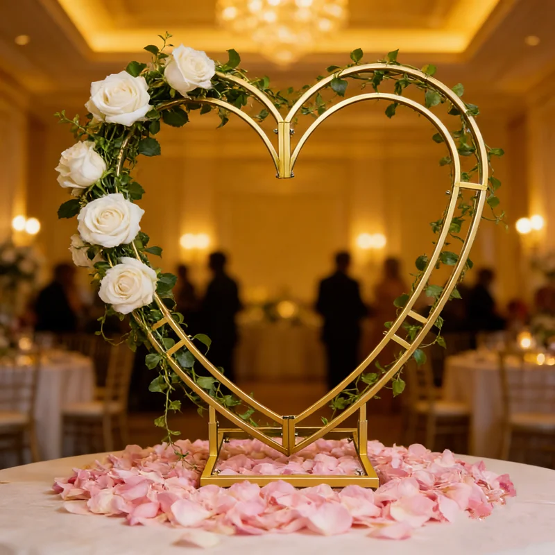

Heart/Shaped Wrought Metal Arch Stand, Wedding Flower Frame, Essential Props, Proposing, Marriage Party Decoration