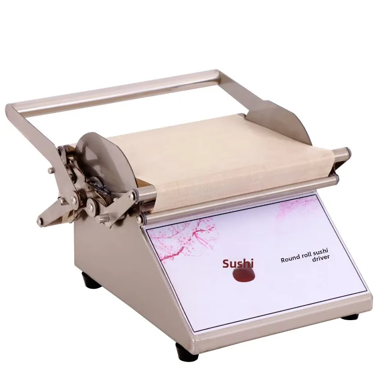Manual Stainless Steel Sushi Roll Maker, Round & Square Roller for DIY Kimbap Making