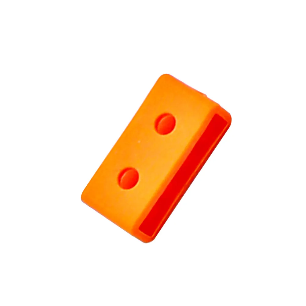 4pcs Silicone Watch Band Loop 16Mm Orange Replacement Retainer Holder For Wristwatches Durable Strap Accessories Keeper Secure