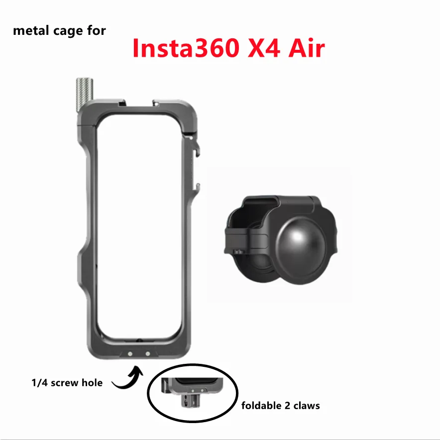 �y�Z�[�����zHepail �A���~�����t���[�� Insta360 X4�p �ϏՌ��ی색�r�b�g�P�[�W�t���[�� �g���u���P�b�g�A�N�Z�T���[