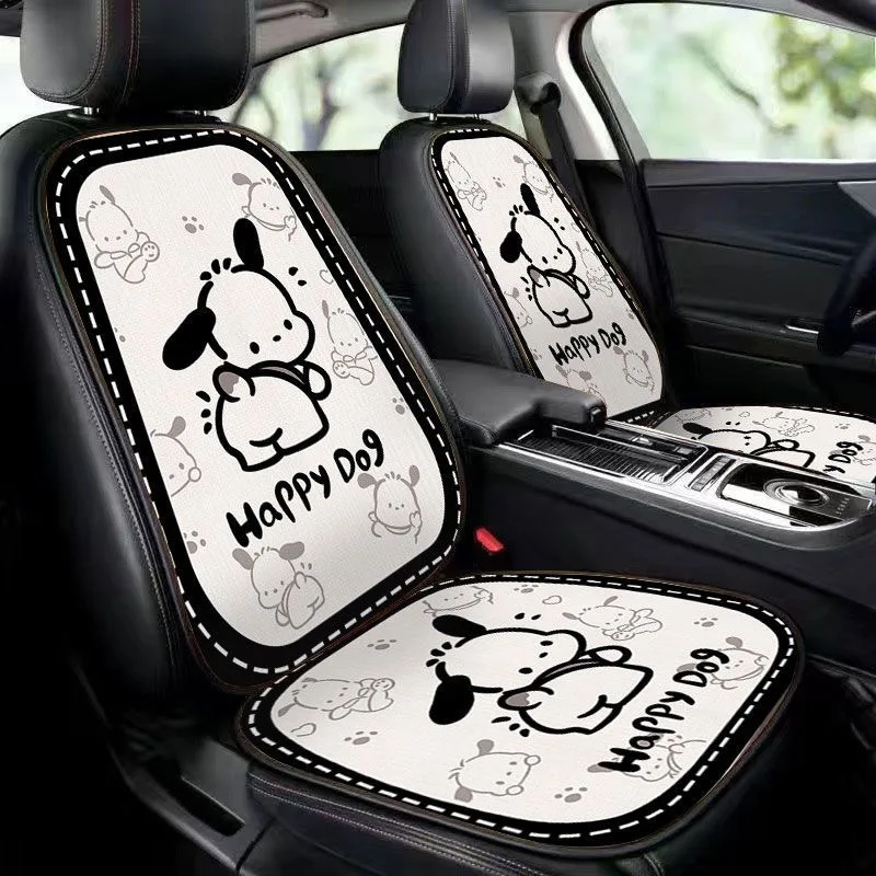 

Pochacco Car Seat Cushion Breathable Heat Dissipation Four Seasons Universal Seat Cover Cute Cartoon Design Seat Accessories