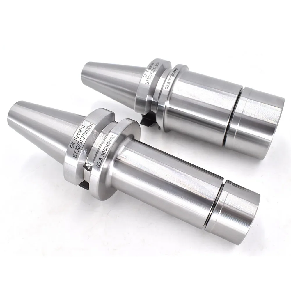 1set High Precision 0.003 1PCS BT30 SK16 SK10 BT30 60L 90L Lathe Chuck High Speed Toolholder Collet Chuck For CNC Machine Mill