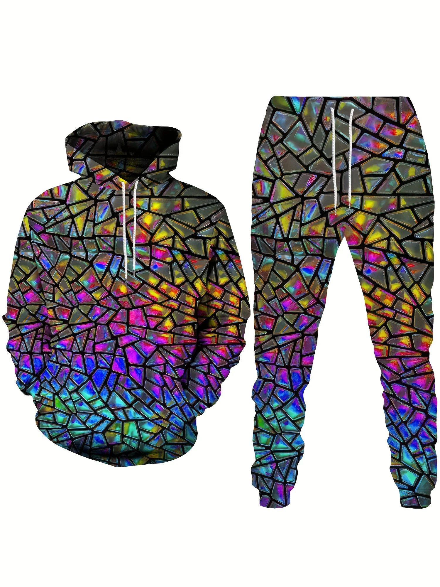 Suits Sport Loose Boy Kids OutdoorPlus Size Mens Dazzling Sequins  Sweatshirt   High Quality Mens Clothing for Everyday Wear