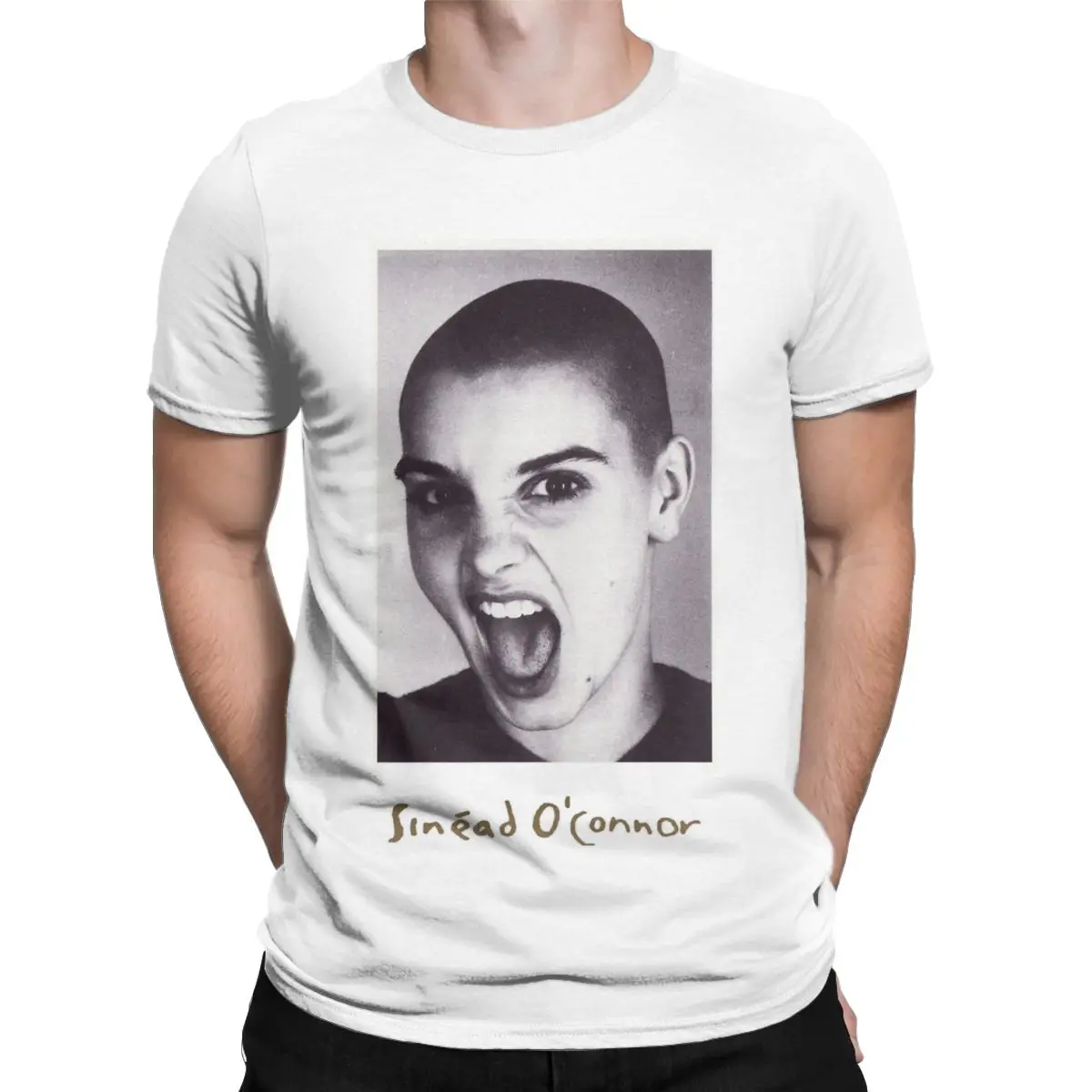 Sinead Oconnor Singer T-Shirts Men Nothing Compares 2 U Novelty Pure Cotton Tee Shirt O Neck Short Sleeve T Shirts Summer Tops