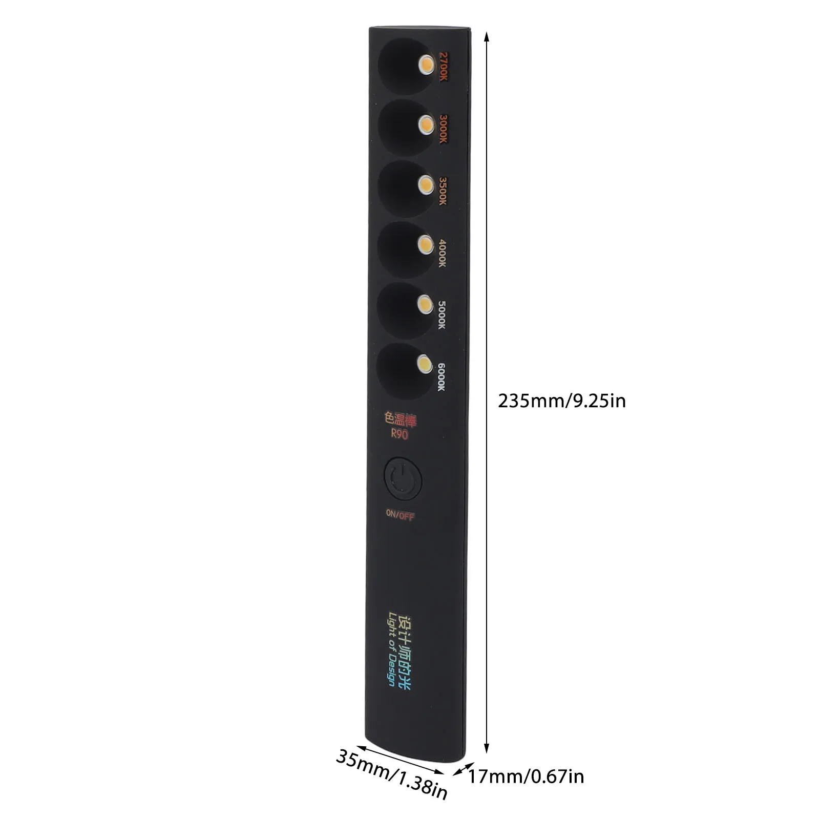 عصا درجة حرارة اللون المحمولة 2700K-6000K قابلة لإعادة الشحن 6 أوضاع احترافية لملء الضوء للفيديو/التصوير الفوتوغرافي #2