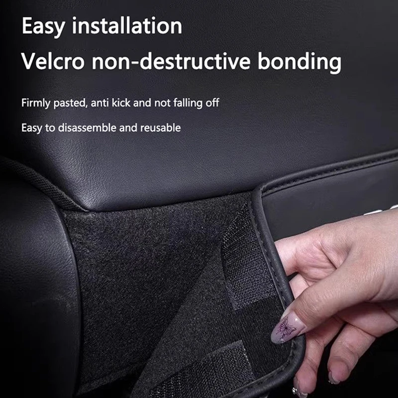 1pcs Car Seat Back Protection Mat Anti Kick Pad Cover For Audi A3 8P S3 A4 B6 B7 B8 A5 A6 C6 Q5 Q7 RS SLine Interior Accessories