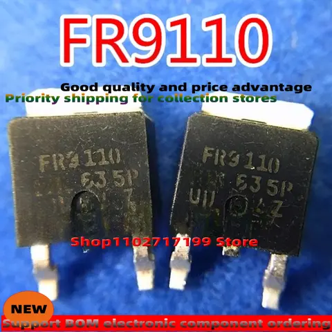 10 개/몫 IRFR9110 IRFU9110 SFR9110 FR9110 FU9110 TO-251/TO-252 MOSFET P-CH