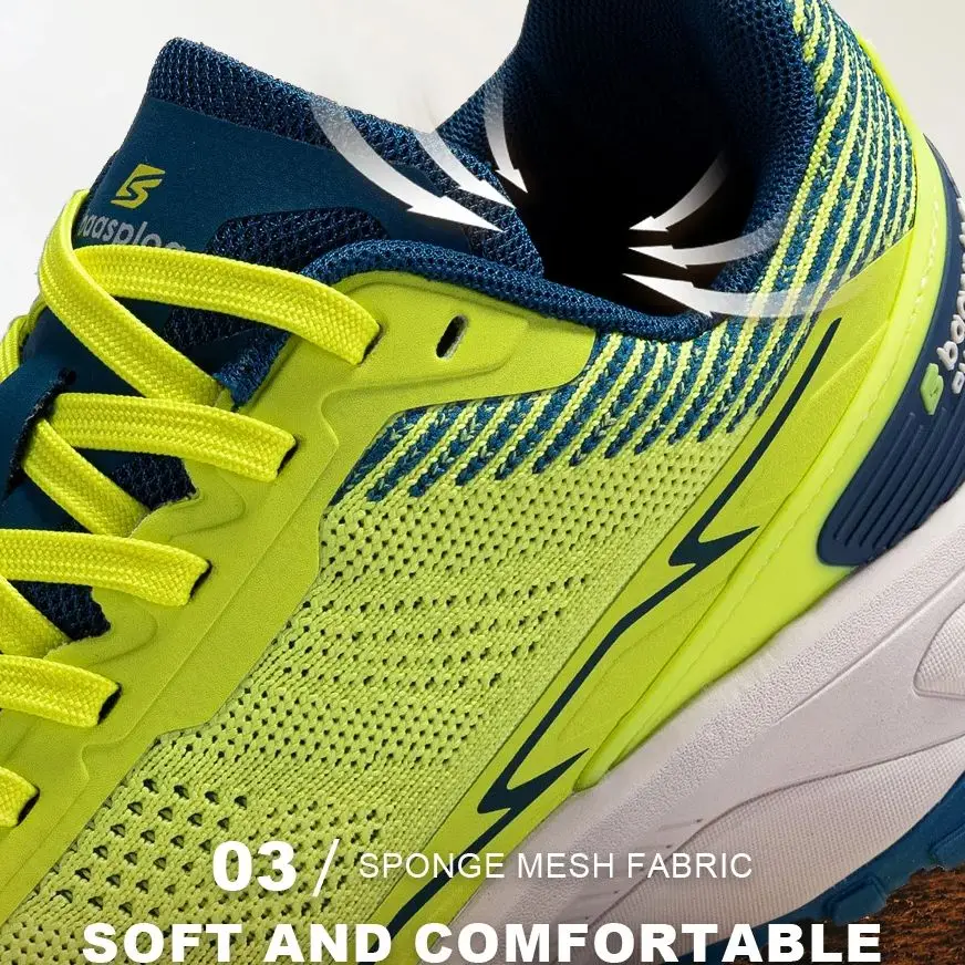 Baasploa Men Hiking Shoes Comfort Wear Resistant Outdoor Shoes Men Breathable Mesh Casual Sneakers Climbing Non-Slip Lace Up - Image 3