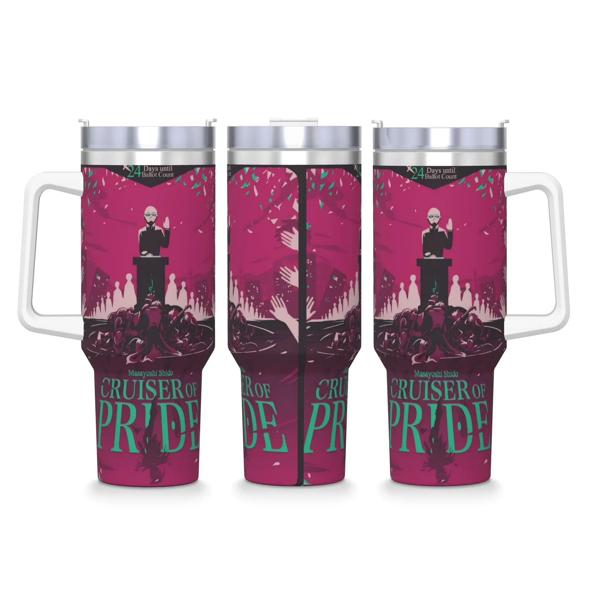 

Anime P-Persona 5 Stainless Steel Tumbler Beach Coffee Mug With Straws and Lid Large Mugs Cup Cold and Hot Water Bottle