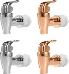 Food Grade Electroplated Plastic Beverage Faucet Cans Juice Dispenser Containers Bucket Tap Switch Valve for Home Bar Use