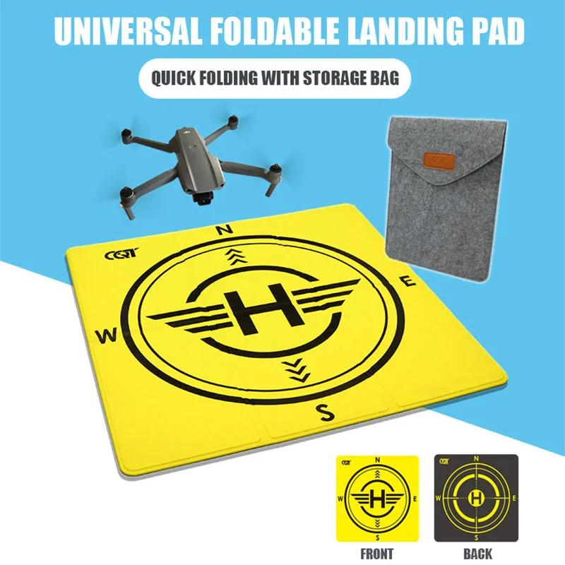 Drone Landing Pad Fast-Fold Double-Sided PU Leather Waterproof for DJI MINI 4 3 Pro DJI FPV/Mini 2 SE/Air 2S 3/Mavic 2/FIMI X8SE image 3