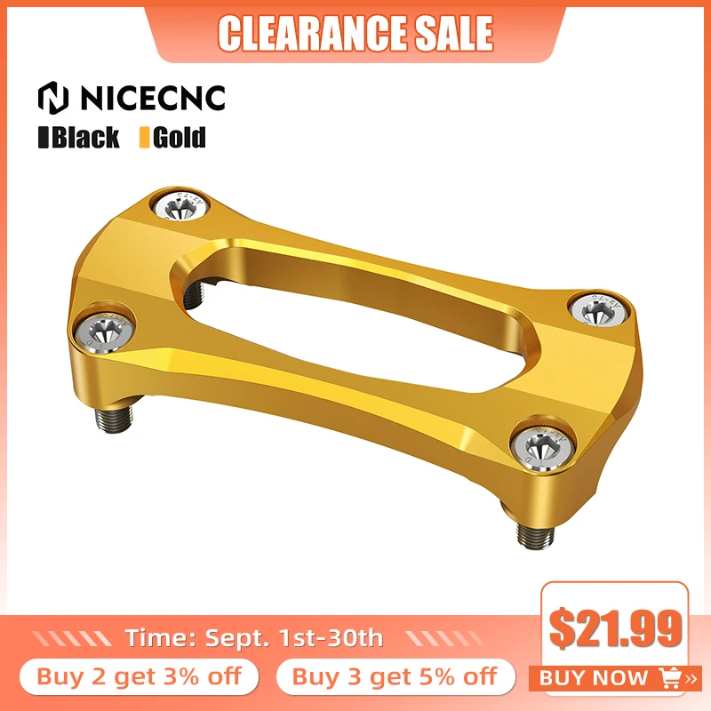 NICECNC Motorcycle 28.6MM Handlebar Stabilizer Mount Riser Clamp Set For Suzuki RMZ250 2007-2019 Motocross Aluminum Accessories