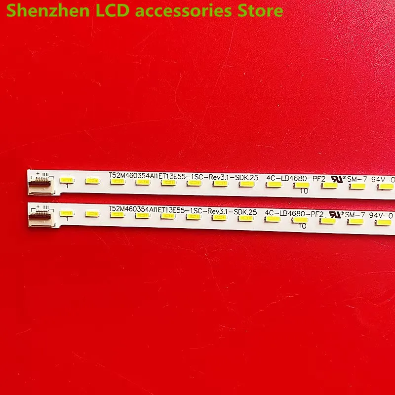 Per T52M460354AI1ET13E55-2SC 46 l3305c 46 l1301c 46 l1305c 46 l3350c 46 l1308c striscia luminosa 58.7CM 80LED 100% nuova striscia di retroilluminazione a LED