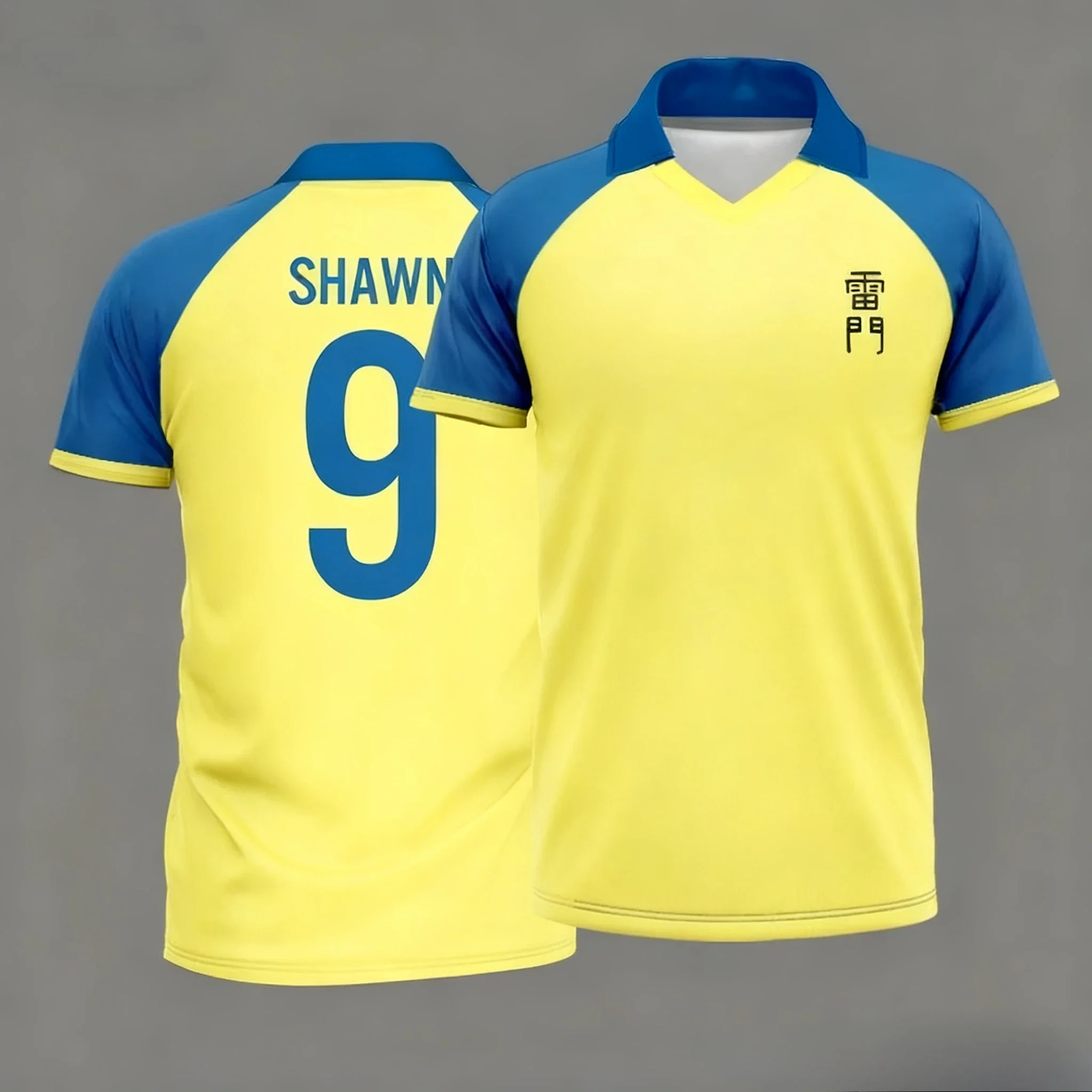 Japan Soccer Anime Polo Shirt Inazuma Eleven Kaio Boys Girls Clothes Sports Casual Breathable Quick-Drying Daily Training Top image 4