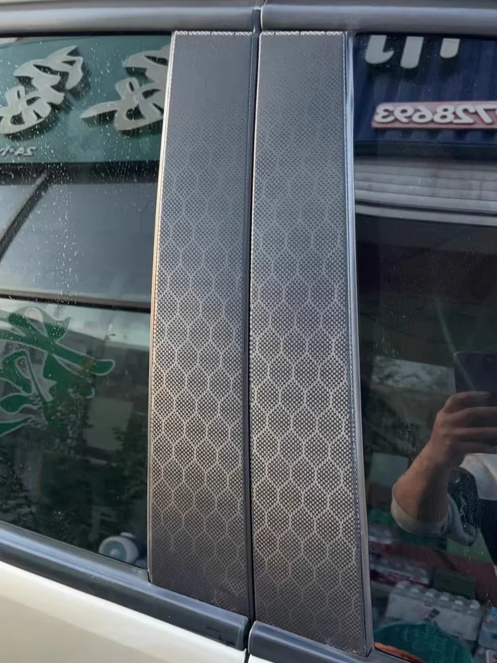 Honeycomb Carbon Fiber Vinyl Wrap Hex Carbon Film Stickers Air Release For Vehicle Motorcycle Wrapping Decal