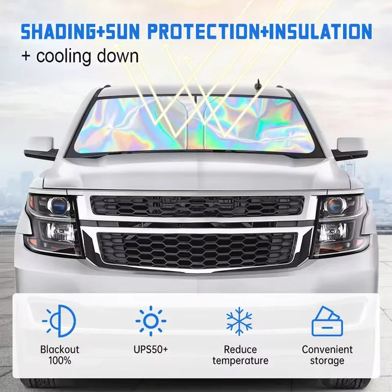 For Citroen DS3 Crossback 2018~2025 Car Sun Viso Front Window Windshield Sunshade Heat Insulation Summer Sun UV Protection