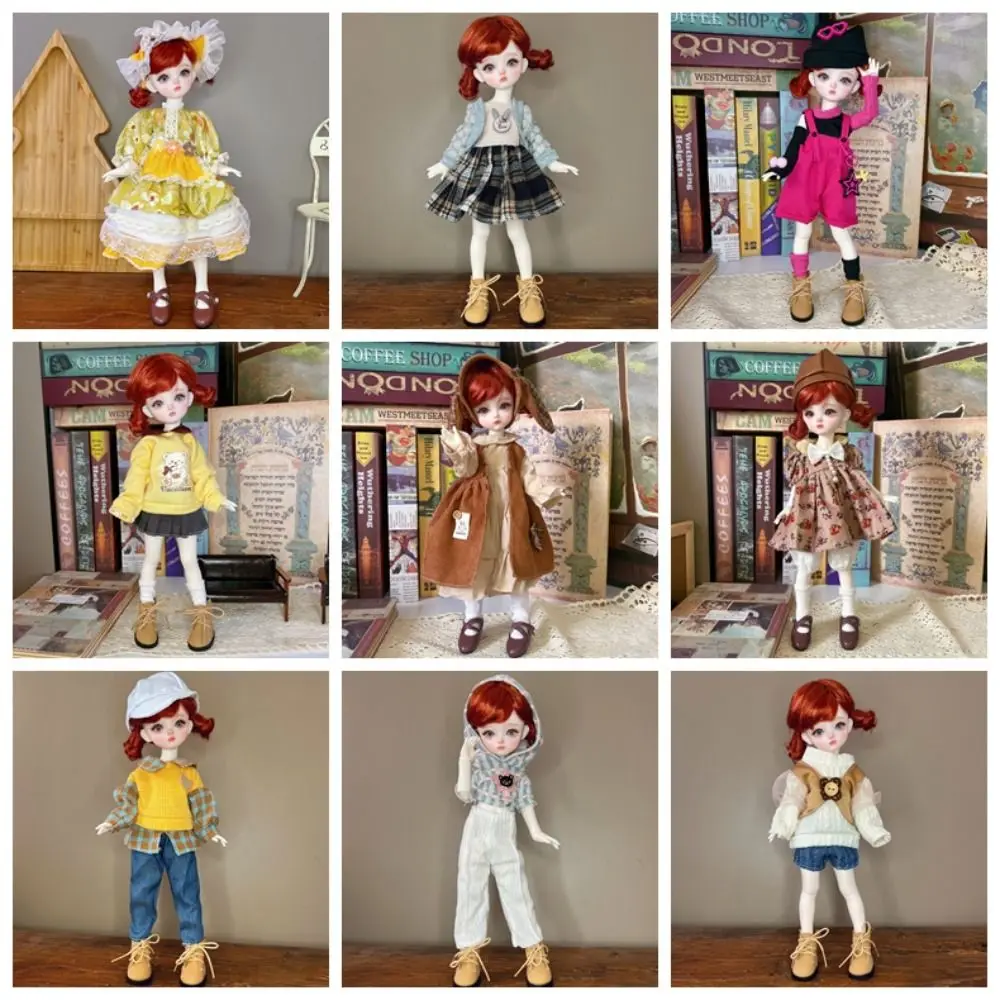 Trendy Lovely 30cm Doll Clothes Pretty Fashion Casual 1/6 BJD Doll Outfit Set Cute Girl Toy Holiday Gift (No Dolls and Shoes)