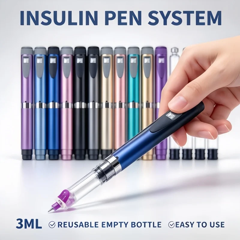 20Pcs 3ml Empty Cassette Bottle for Insulin Pen, Sterile Borosilicate Glass Cartridge, Individually Packaged Vial