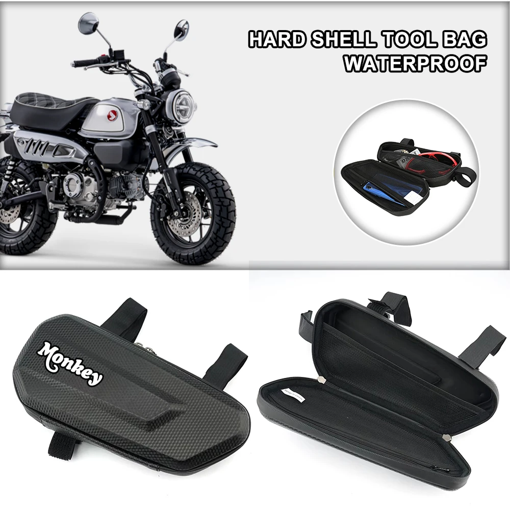Handlebar Bag Motorcycle Waterproof Phone Storage Bag Accessories For Honda Monkey Z125 Z120 Monkey125 Z 120 125 DAX125