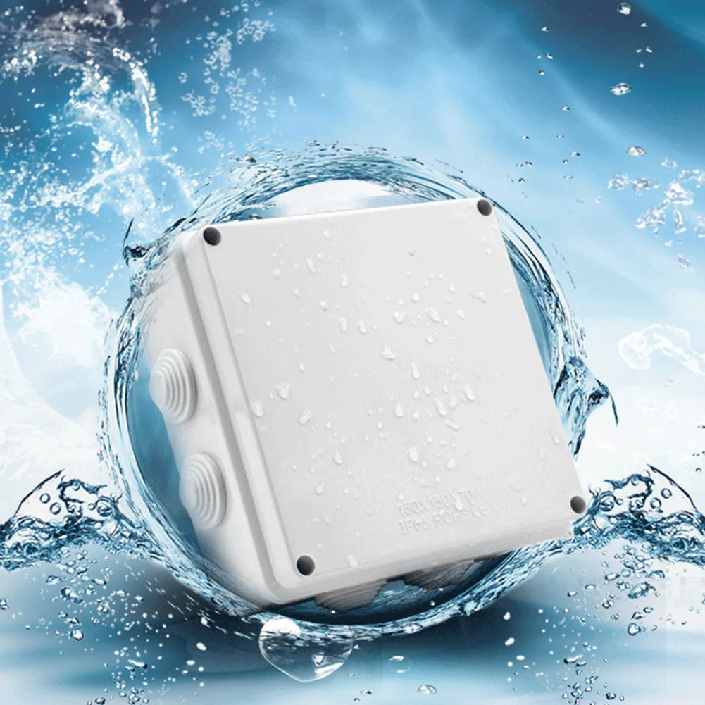 Cable Junction Box Junction Box For Outdoor Home Improvement 85x85x50mm Anti-corrosion Anti-static Water Proof