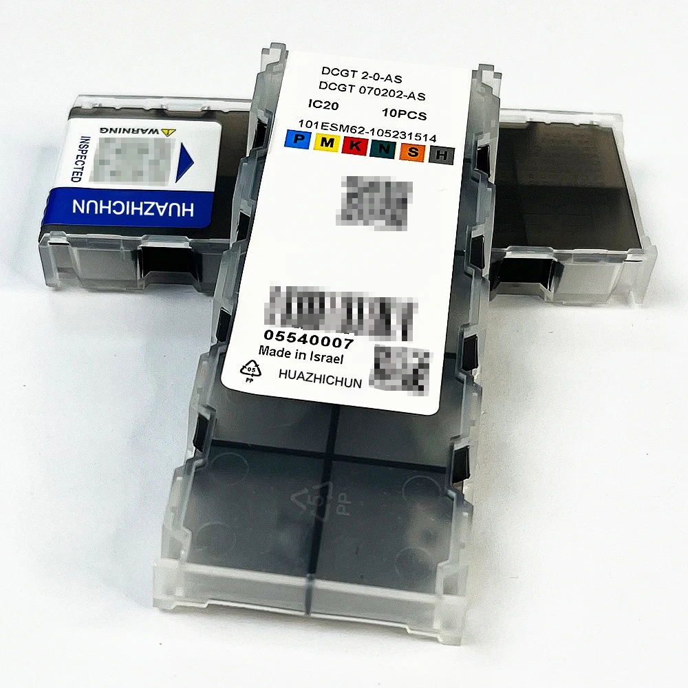 HUAZHICHUN 10 قطعة DCGT 070202-AS سيرميت إدراج أداة تحول داخلية أداة القطع باستخدام الحاسب الآلي أدوات مخرطة عالية الجودة