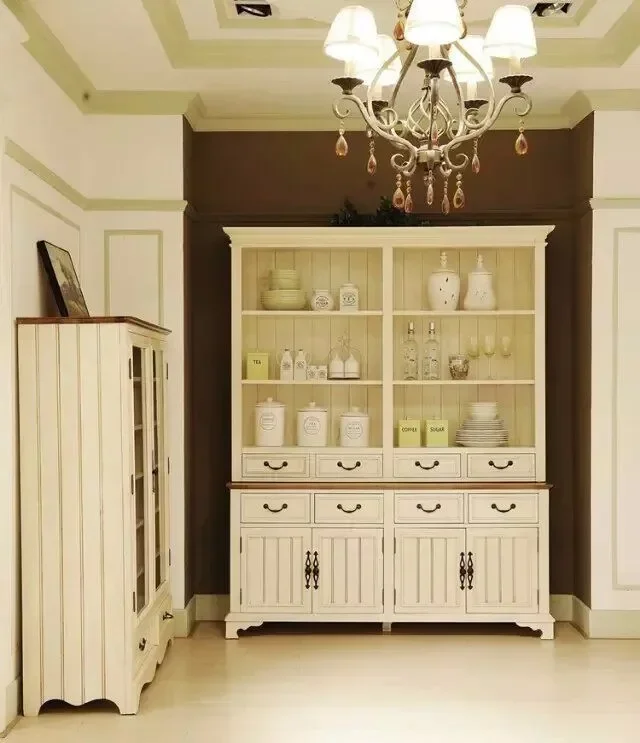 Factory made cheap price solid wood cabinet living room use furniture