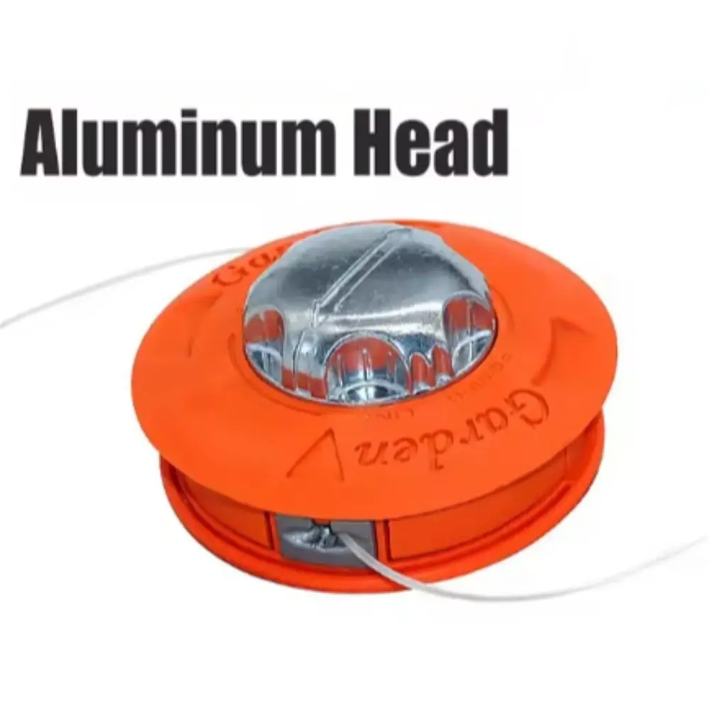

M10 Lawn Mower Head Aluminum Thicken Grass Trimmer Head 2 Line Garden Tool Mower Bump Spool Brush Cutter Accessories