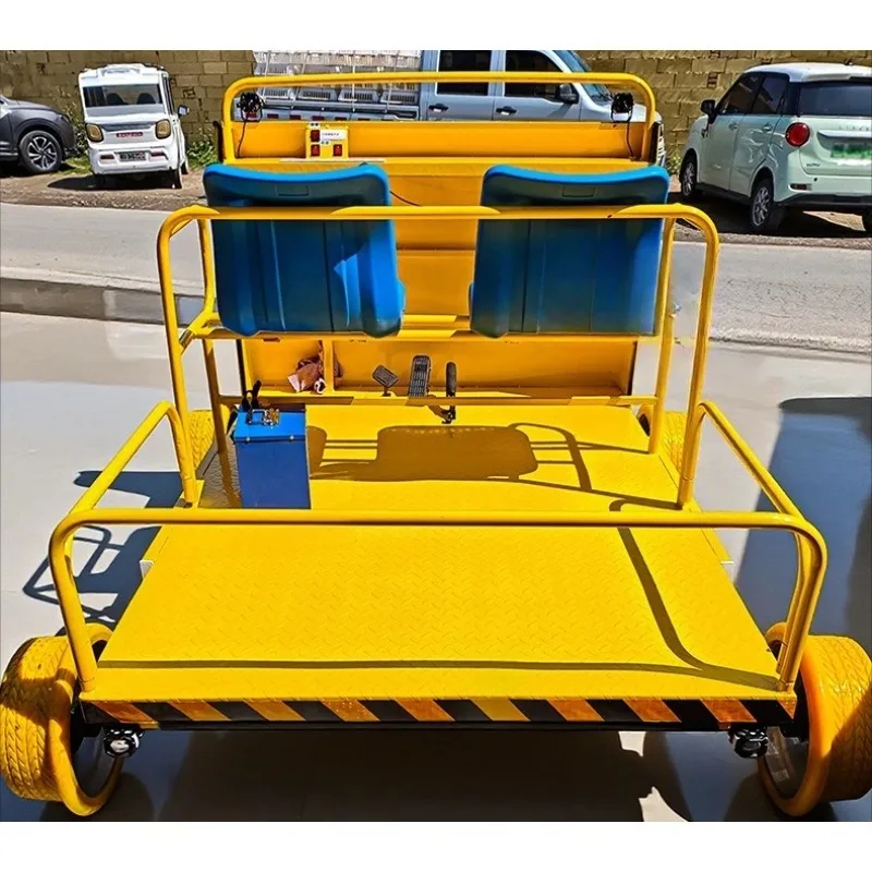

Rural Orchard Double Rail Transport Vehicle, Engineering Track Cargo Transportation Carrier