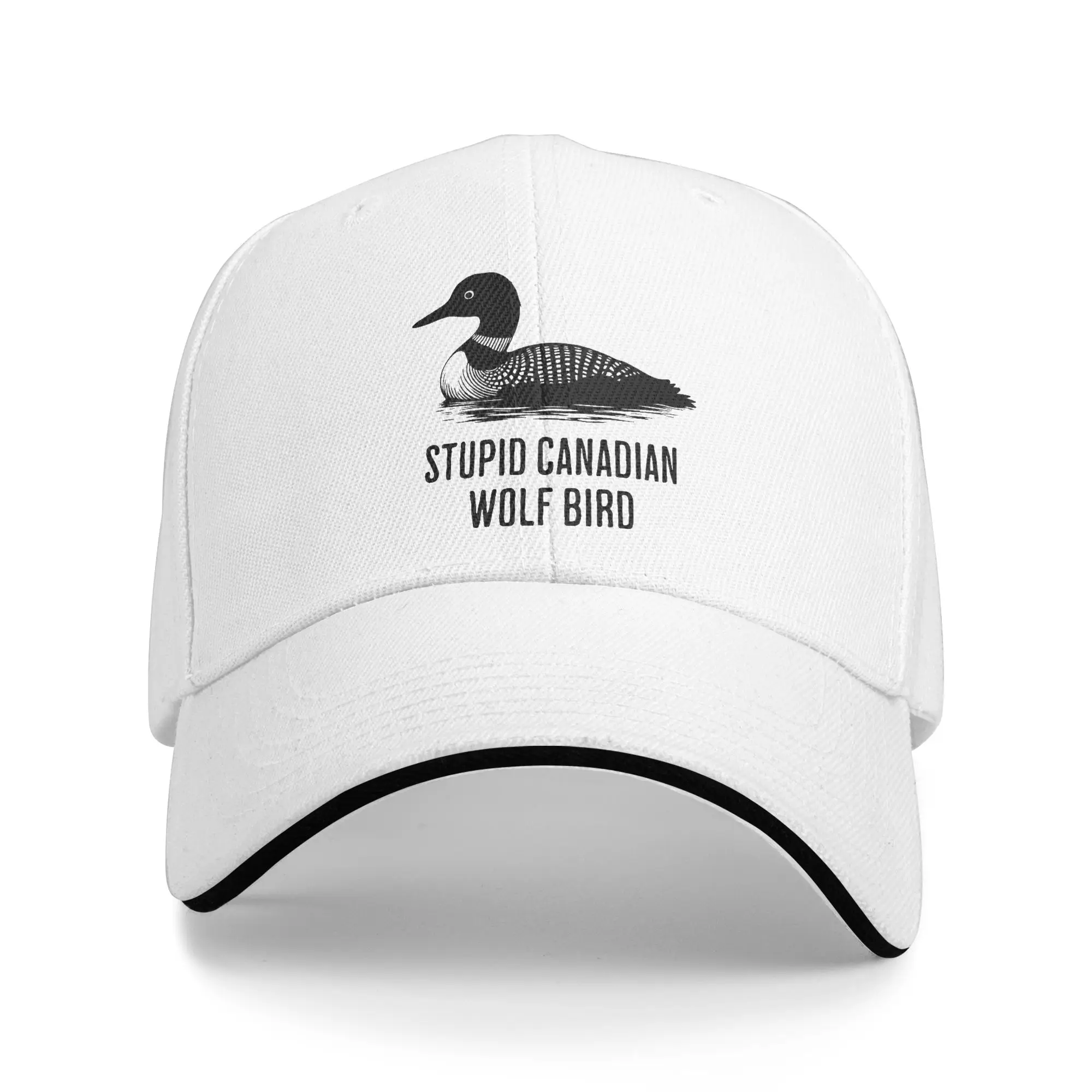Heated Rivalry  Funny Loon Quote Baseball Cap Hip Hop Stupid Canadian Wolf Bird Sandwich Hats Unisex Breathable Dad Hat Sport
