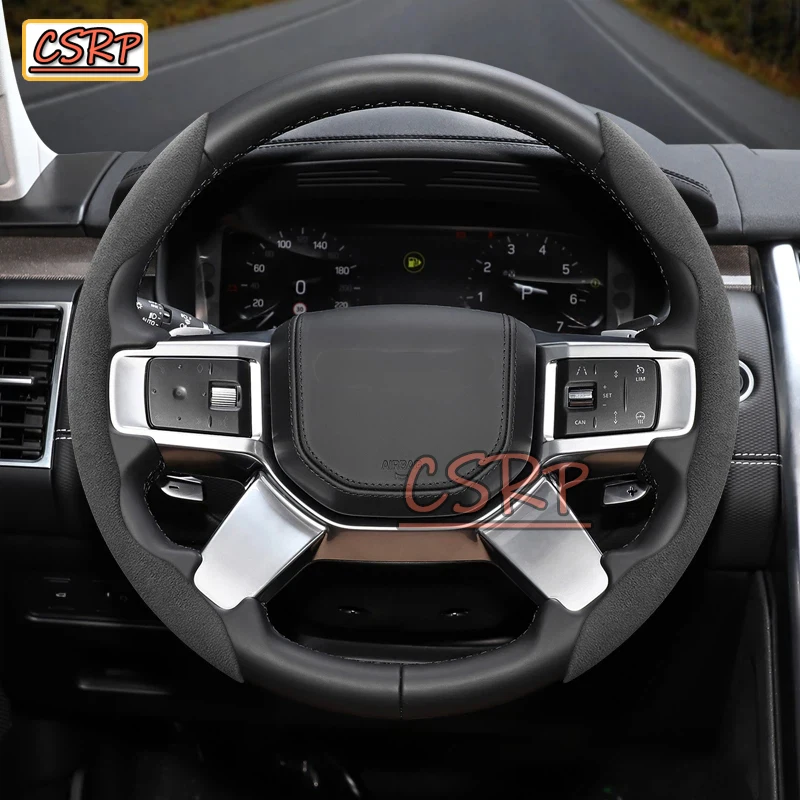 Volante de Gamuza para Land Rover, Compatible con Freelander 2, Discovery 4, 3, Sport, Range Rover, Defender, Evoque, Pace