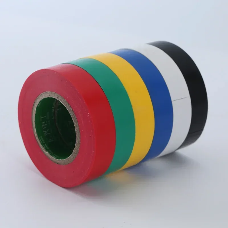 15M 30M Insulated Electrical Tape High Adhesion Waterproof Tape Red Yellow Green Blue Black Super Stick PVC Electrical Tape