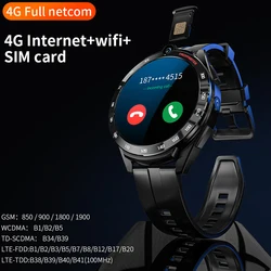 4G Full Netcom Smart Watch 1.6 inch Android 11Dual Camera  HD Call Wifi GPS Men Watch phone 6G RAM128G ROM for For Android IOS