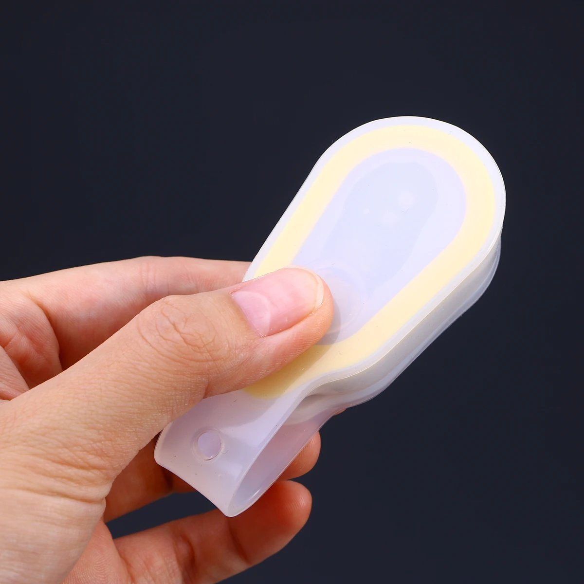 

LED Silicone Clip Light Outdoor Sports Backpack Collar Night Running Light Pocket Work Light (Yellow)
