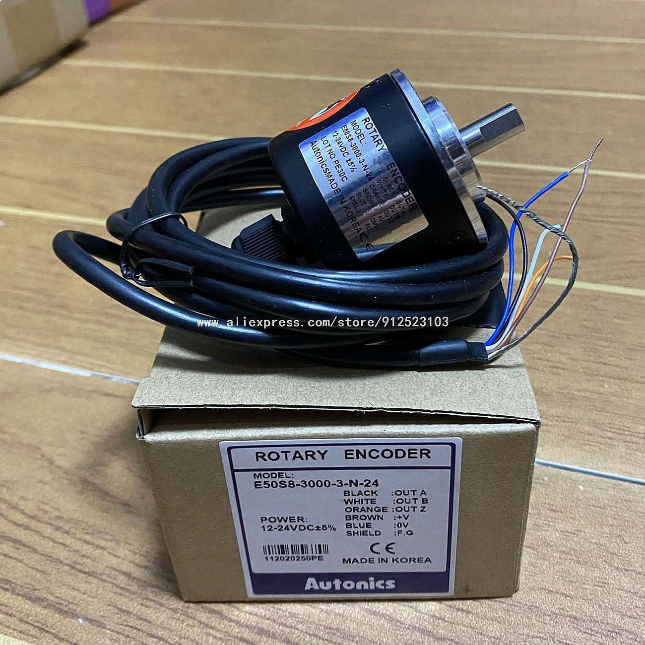 E50S8 Rotary Encoder 360 600 1000 1024 2000 2500 P/R 6-L-5 Series Sopir B Z A B Z R 5V 24V Incremental Optical Encoder